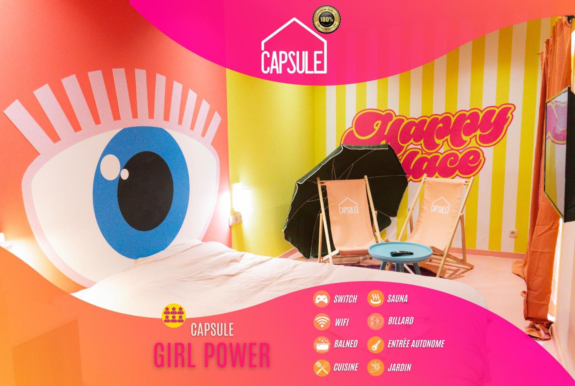Capsule Girl Power Spa - Balneo - Sauna - Karaoke - Billard - 2 Chambres Charleroi Exteriör bild